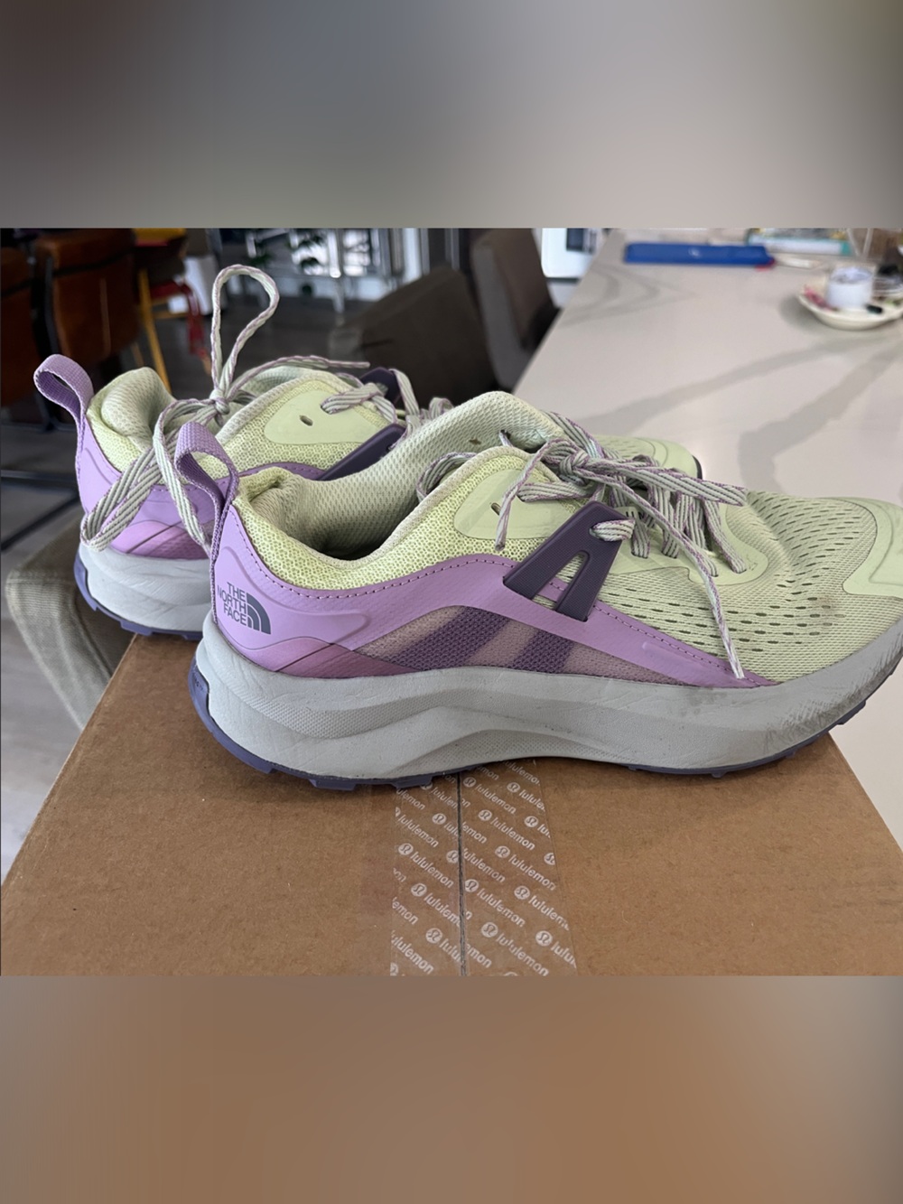 The North Face Light Green & Lavender Trail Running Shoes